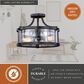 Vaxcel Holbrook 3-Light Semi Flush Mount in Noble Bronze, , large