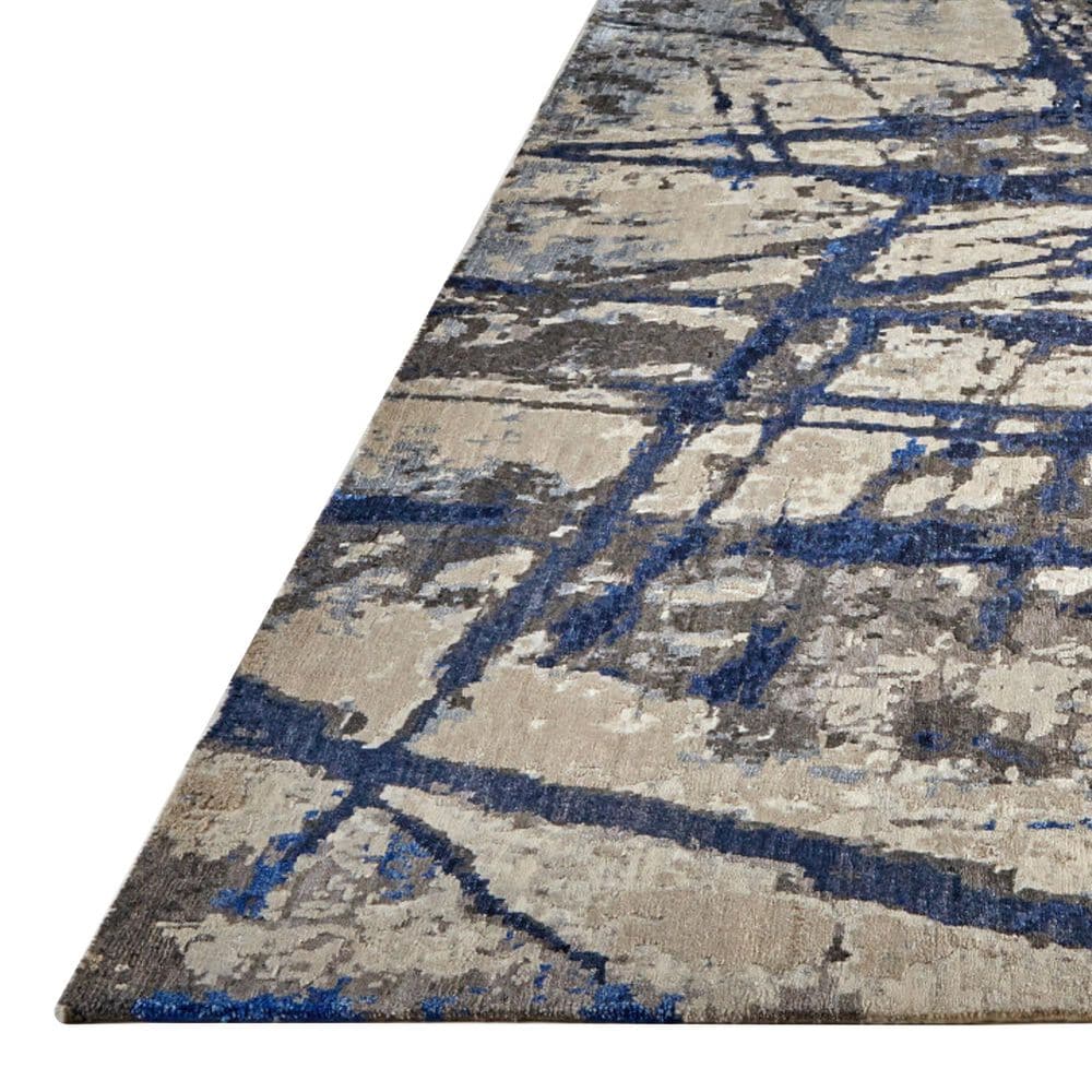 Feizy Gemma Gray and Blue 9&#39;6&quot; x 13&#39;6&quot; Area Rug, , large