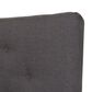Baxton Studio Hannah Queen Platform Bed with Walnut Frame in Dark Grey, , large