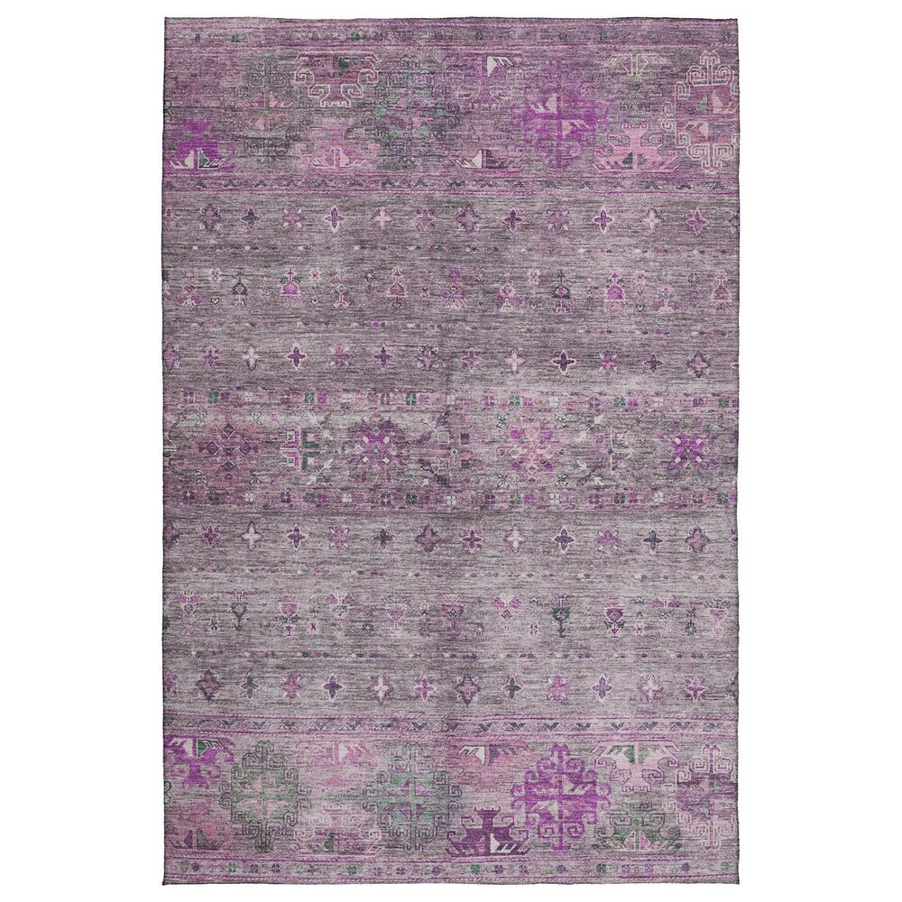 Dalyn Rug Company Karaj KJ5 5" x 7"6" Purple Indoor/Outdoor Area Rug, , large