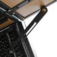 HOMLUX 53" Wicker Outdoor Kitchen Island in Black Brown, , large