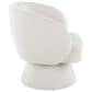 LumiSource Fran Swivel Accent Chair in Cream, , large