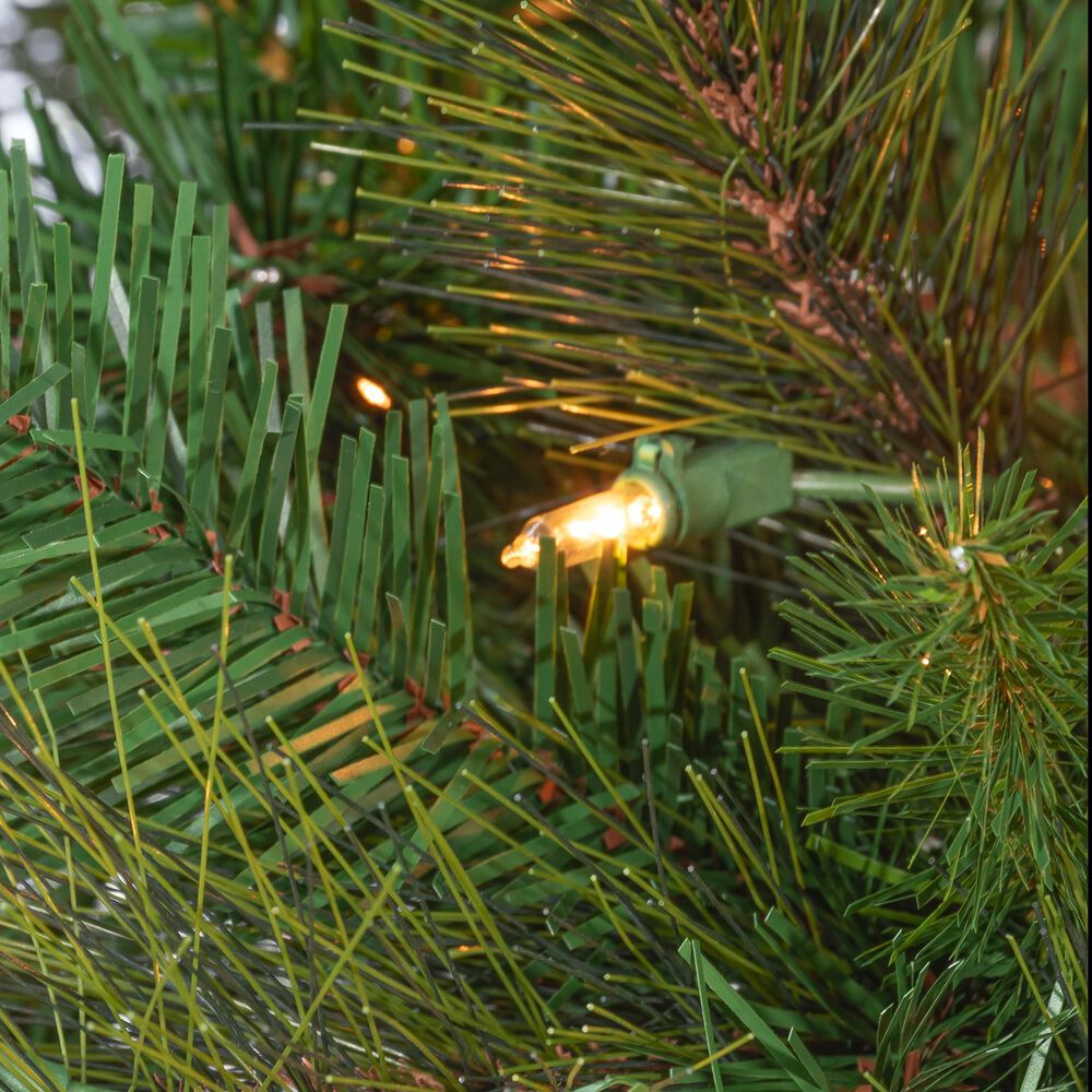 The Gerson Company 7.5&#39; Pre-Lit Baxter Pine Christmas Tree in Green, , large