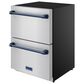 Thor Kitchen Gordon Ramsay 5.4 Cu. Ft. Undercounter Drawer Freezer with Blue Handle Kit in Stainless Steel, , large