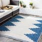Surya Eagean EAG-2355 Dark Blue, Off-White, Navy and Pale Blue 8"10" x 12" Indoor/Outdoor Area Rug, , large