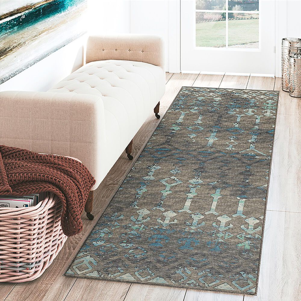 Dalyn Rug Company Brisbane Southwestern 2&#39;3&quot; x 7&#39;6&quot; Sable Runner, , large