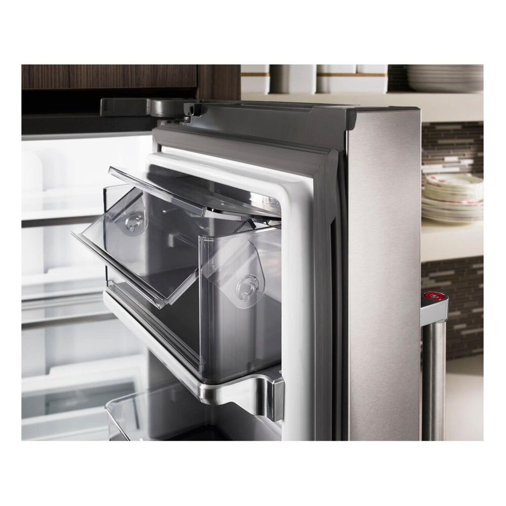 KitchenAid 23.8 Cu. Ft. 36&quot; Counter-Depth French Door Refrigerator with PrintShield Finish in Black Stainless, , large