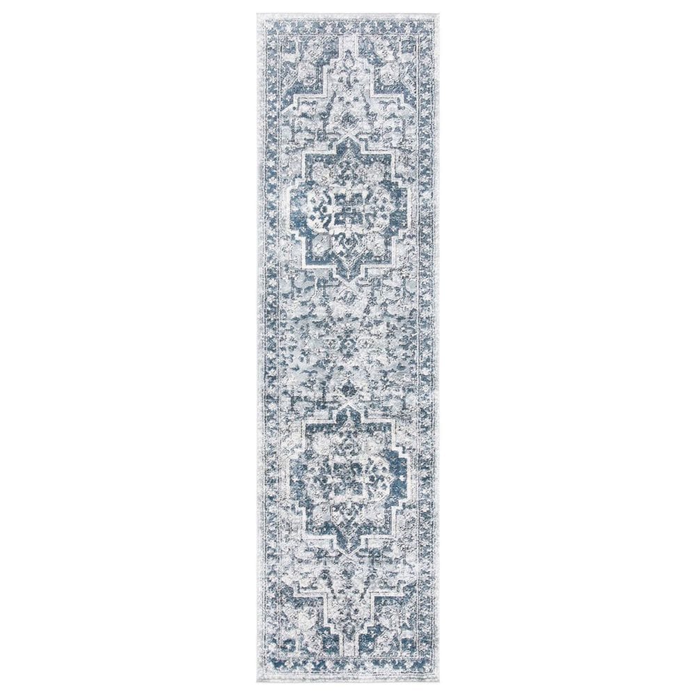 Safavieh Oregon 2"2" x 8" Navy and Ivory Runner, , large