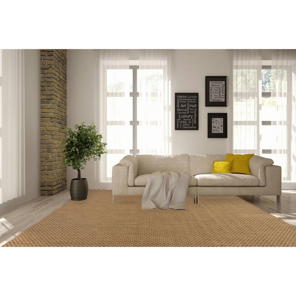 Nourison Courtyard Jute 8&#39; x 10&#39; Indoor/Outdoor Area Rug, , large