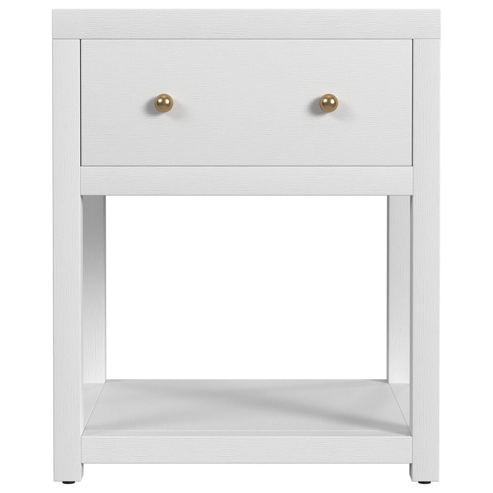 Butler Specialty Company Nora 1-Drawer 21" Nightstand in Textured White, , large