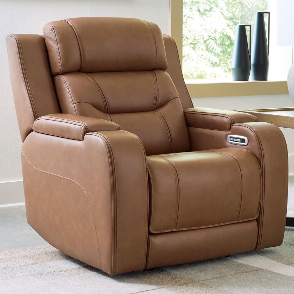 Ashley Knightington Power Recliner in Caramel, , large