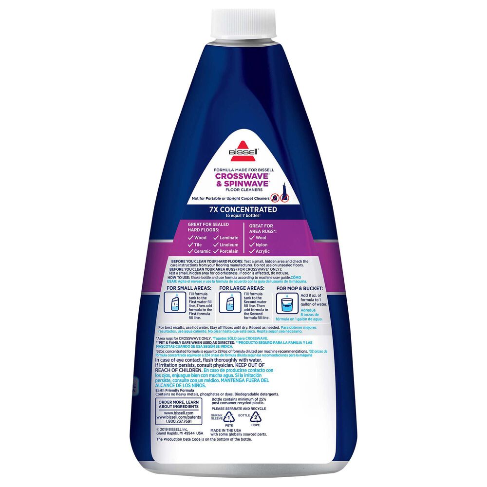 Bissell CrossWave Pet Pro Multi-Surface Wet Dry Vacuum and Multi-Surface Floor Cleaning Formula &#40;32oz&#41;, , large