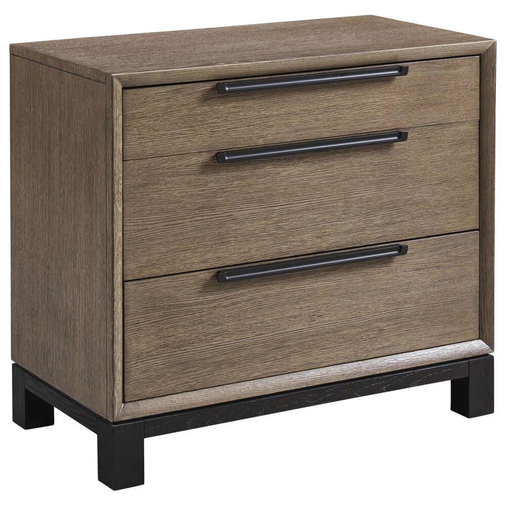 Lexington Furniture Zanzibar Rutledge 3-Drawer Nightstand in Medium Taupe, Espresso and Dark Umber, , large
