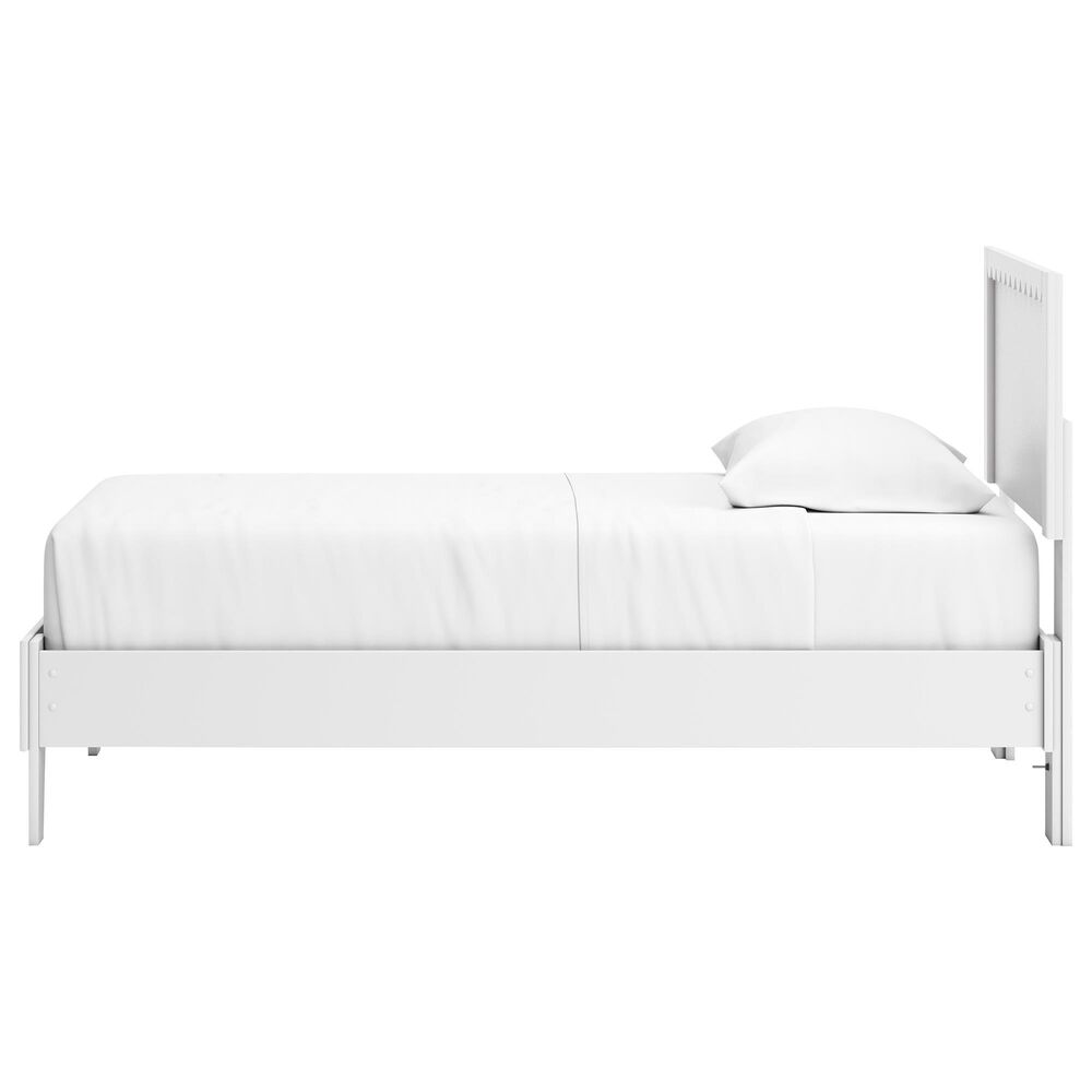 Ashley Hallityn Twin Platform Bed in White, , large