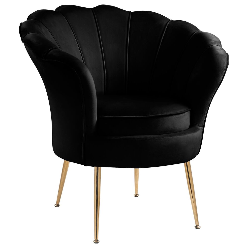 Lilola Home Angelina Accent Chair in Black, , large