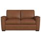 Flexsteel Henry 4-Piece Stationary Leather Living Room Set in Caramel, , large