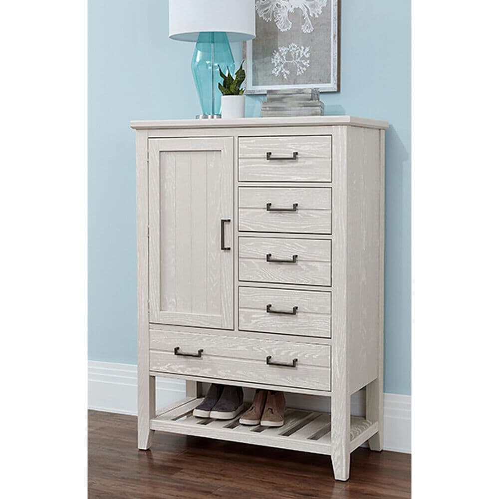 Viceray Collections Passageways 5 Drawer Door Chest in Oyster Grey, , large
