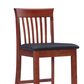 Linon Home Decor Torino Craftsman Bar Stool in Dark Cherry, , large