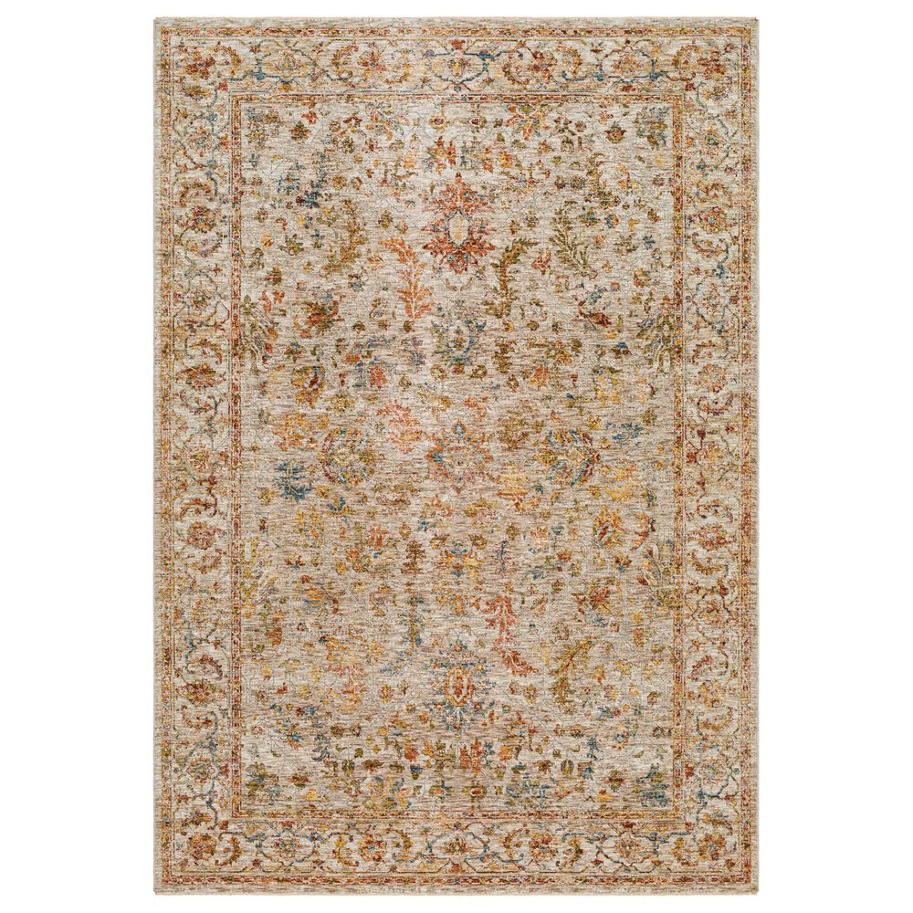 Surya Mona Lisa Oriental 2" x 3" Tan, Mustard, Olive, Sage, Brick Red, Dark Blue and Burgundy Area Rug, , large