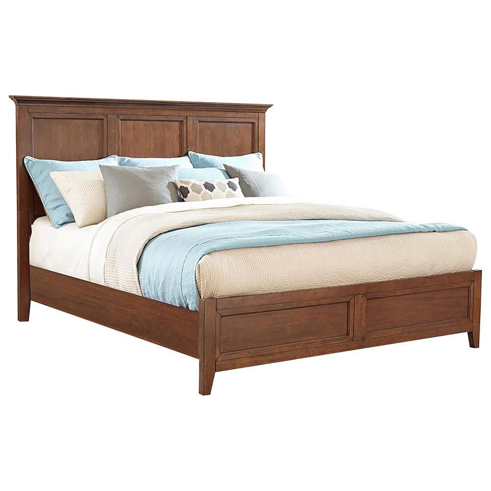 Hawthorne Furniture San Mateo Queen Panel Bed in Tuscan, , large