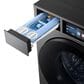 SAMSUNG Bespoke 5.3 Cu. Ft. Front Load Washer and 7.6 Cu. Ft. Front Load Electric Dryer in Dark Steel, , large