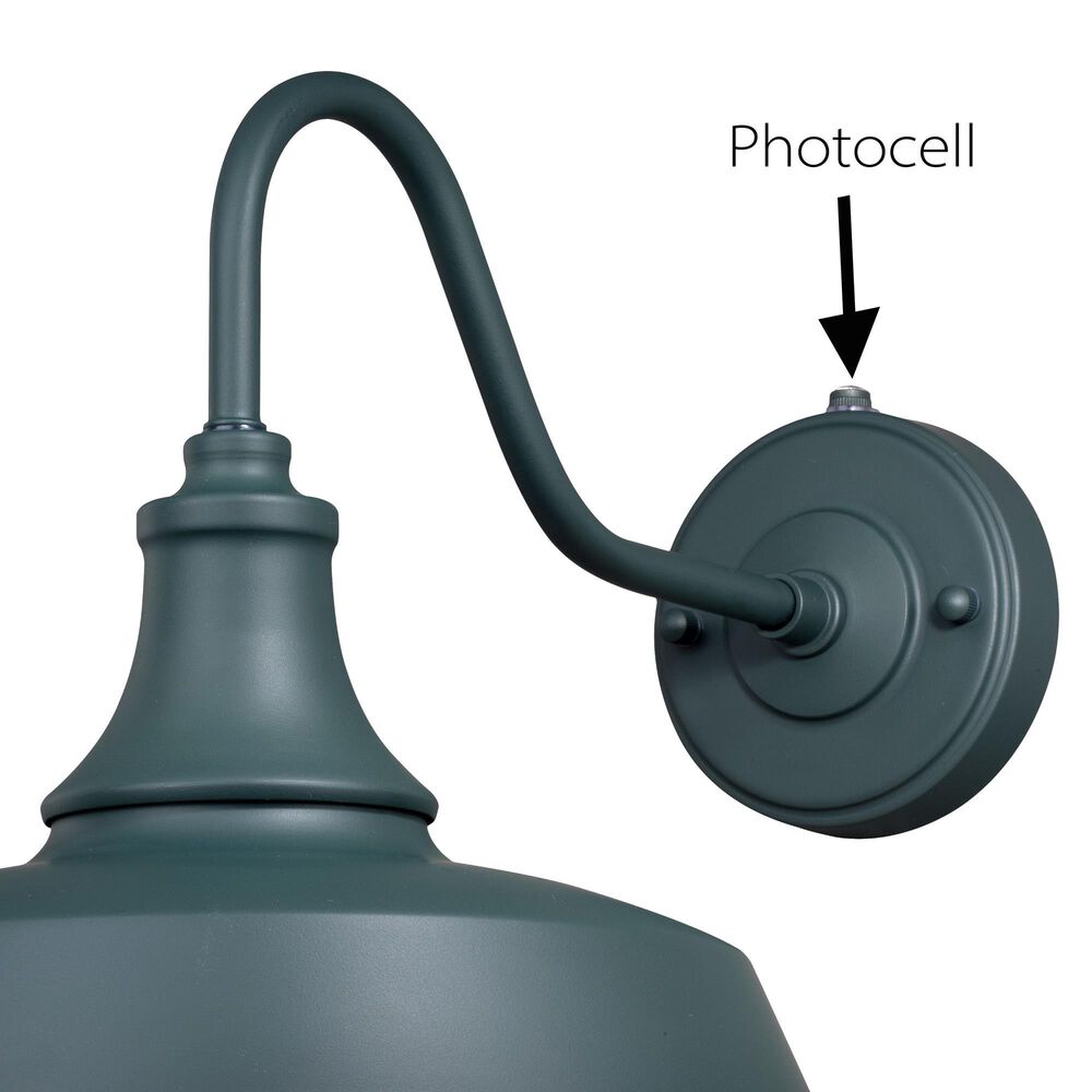 Vaxcel Dorado 12" 1-Light Outdoor Wall Sconce in Hunter Green, , large