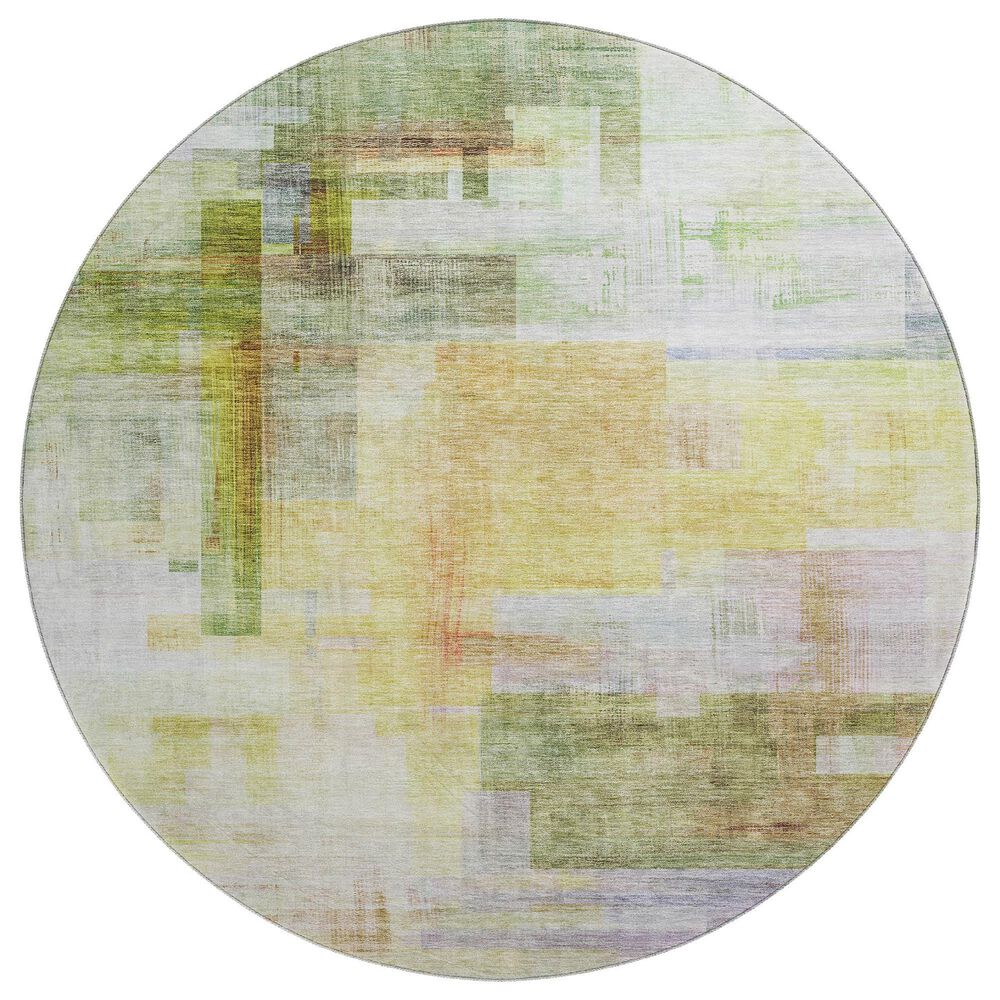 Dalyn Rug Company Ravenna RN6 8" Round Green Area Rug, , large