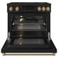 Thor Kitchen Gordon Ramsay 6 Cu. Ft. Professional Induction Range with Bronze Handle Kit in Black, , large