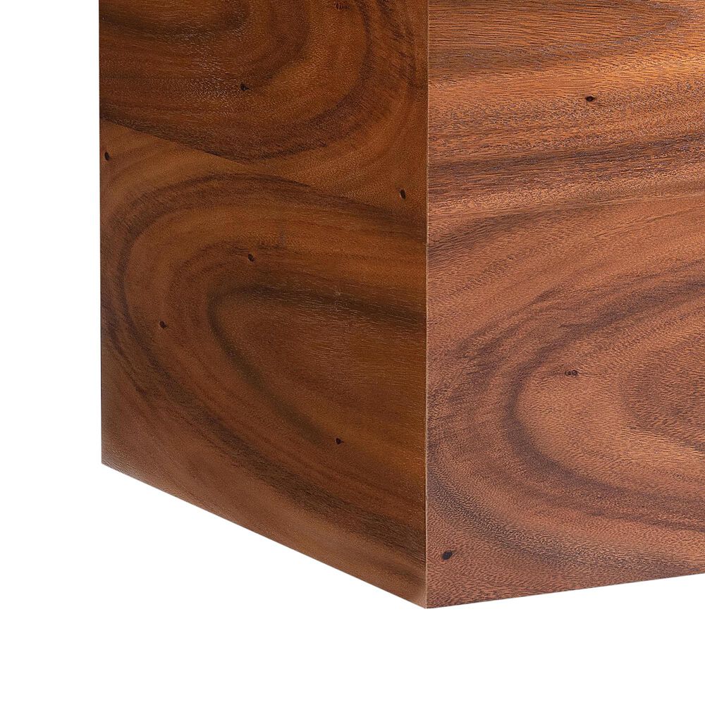 Bernhardt Loft Brasea Square Side Table in Lume, , large