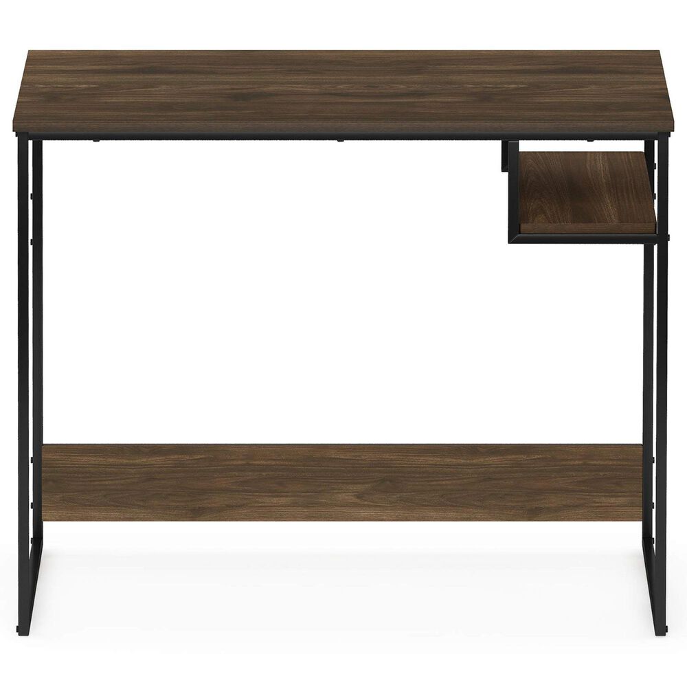 HOMLUX Moretti 35" Study Desk with Open Storage Space in Columbia Walnut, , large