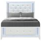 Global Furniture USA Alina Queen Panel Bed with LED in White, , large