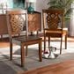 Baxton Studio Gervais Side Chair in Walnut Brown (Set of 2), , large
