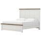 Ashley Savonport King Panel Bed in White and Brown, , large