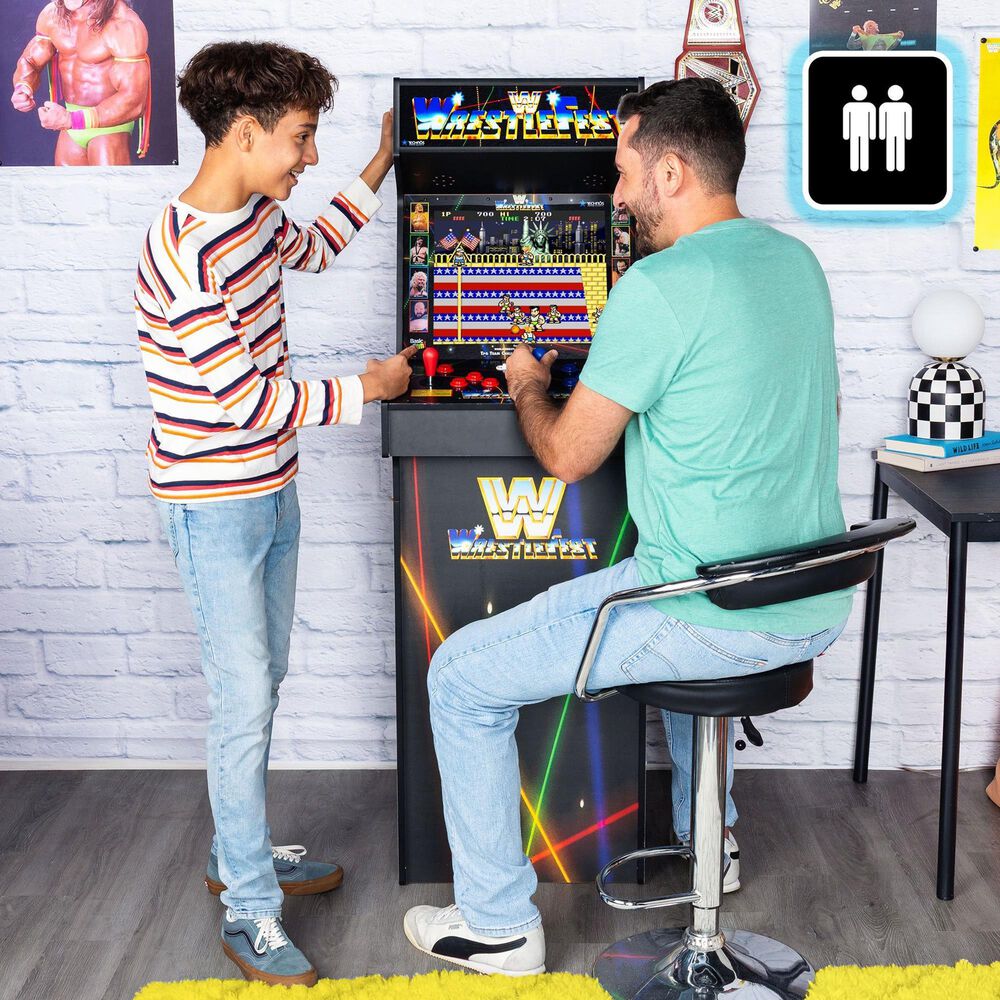 Arcade1Up WWE Wrestlefest Ultra Series Arcade Machine in Multicolor, , large