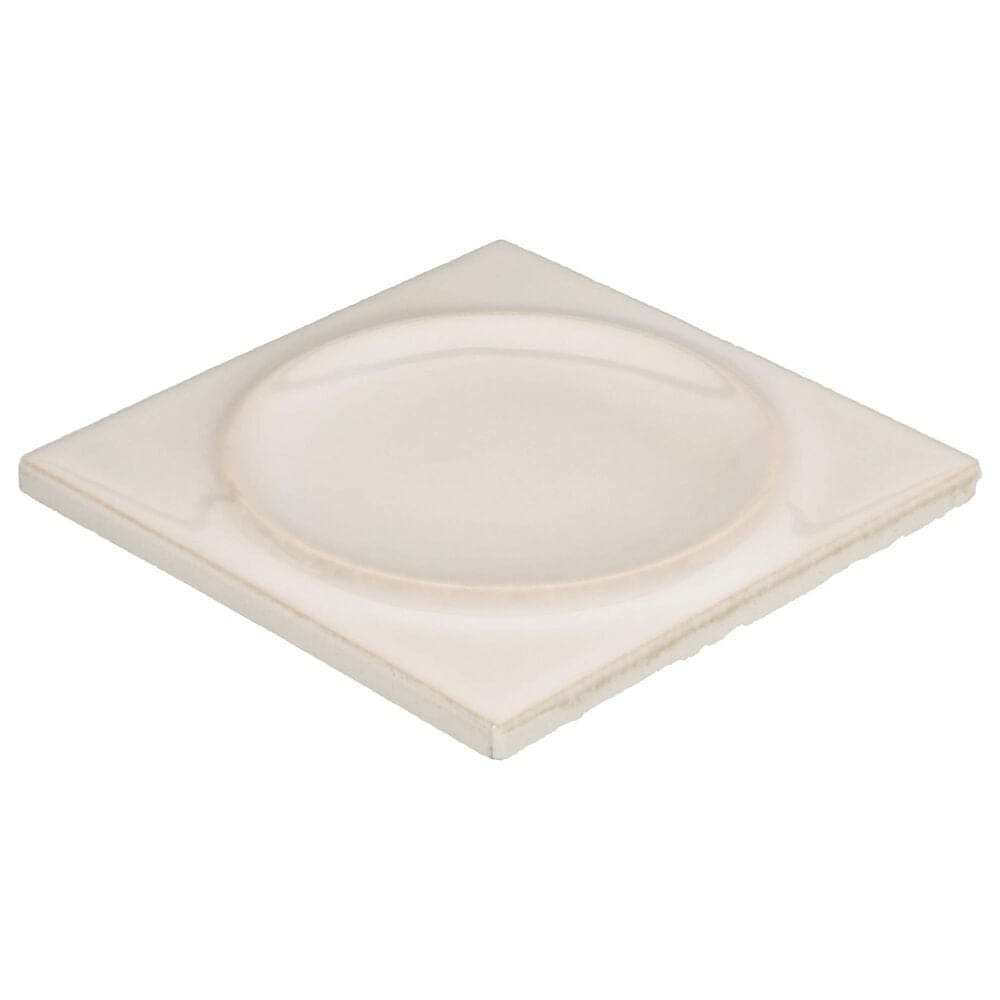 Dal-Tile Nu Bare Bone 4" x 4" Square Circle Ceramic Tile, , large
