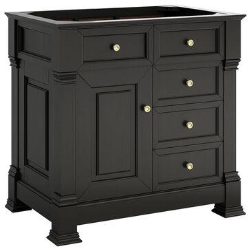 James Martin Vanities Brookfield 36" Single Bathroom Vanity Cabinet in Black Onyx, , large