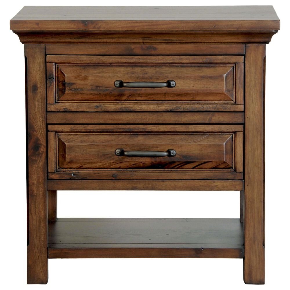 Cedar and Sage Hill Crest 4 Piece California King Storage Bedroom Set in Chestnut, , large