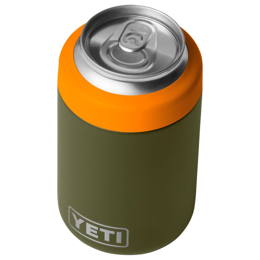 YETI Rambler 12 Oz Colster 2.0 Can Cooler in Olive and King Crab Orange, , large