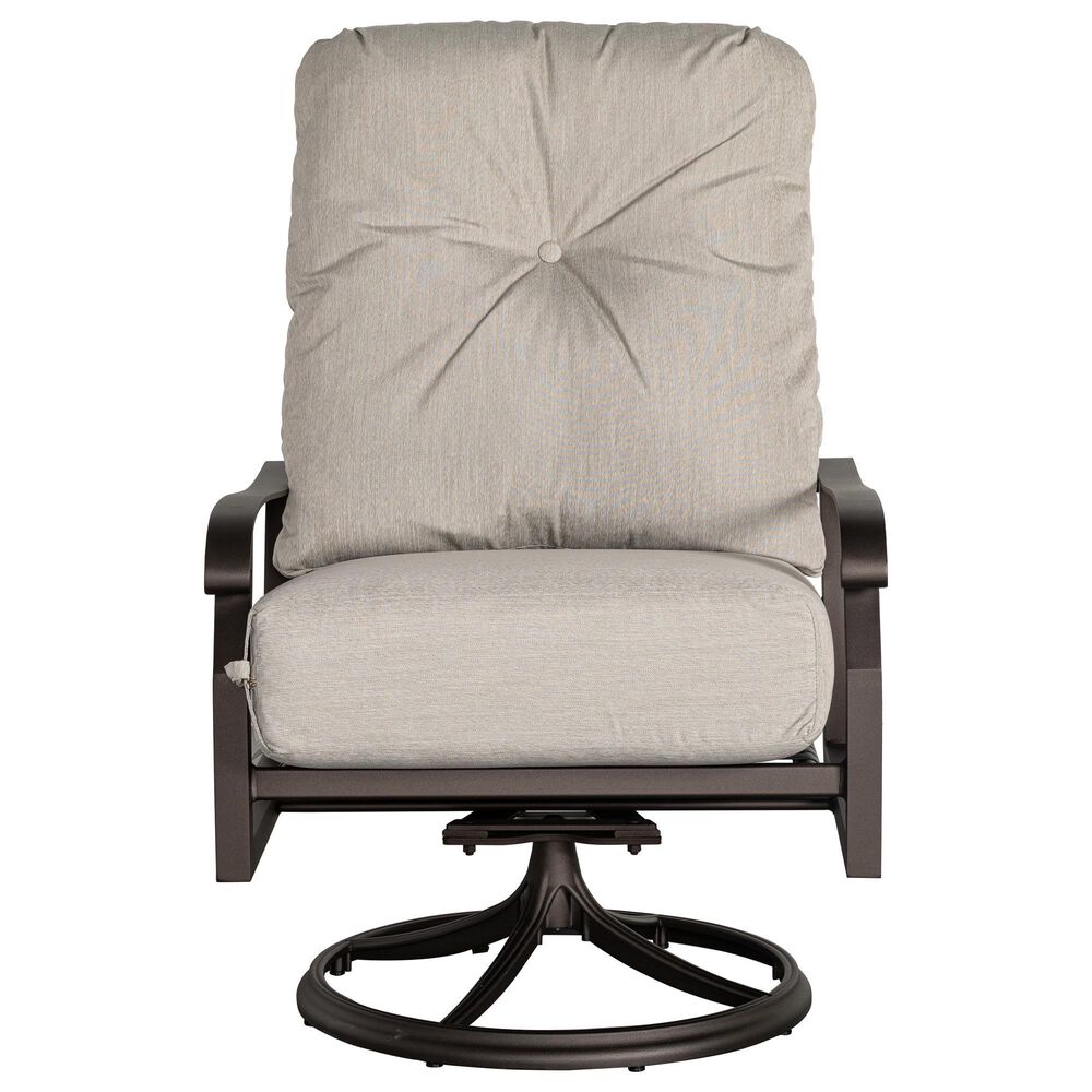 Woodard Cortland Cushion Big Man"s Swivel Rocking Lounge Chair in Memo Hemp, , large