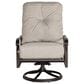 Woodard Cortland Cushion Big Man"s Swivel Rocking Lounge Chair in Memo Hemp, , large
