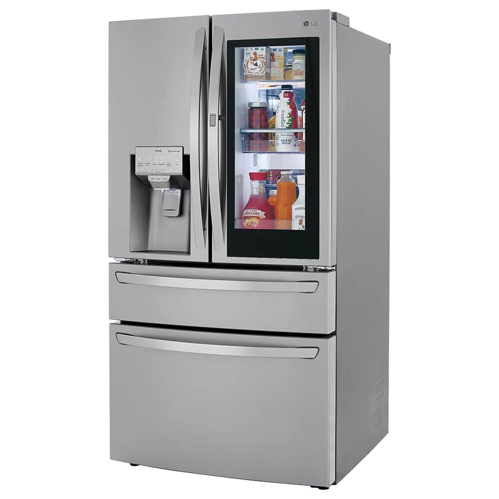 LG 2-Piece Kitchen Package with 22.3 Cu. Ft 4-Door French Door Refrigerator and Single Door Freezer in Stainless Steel, , large