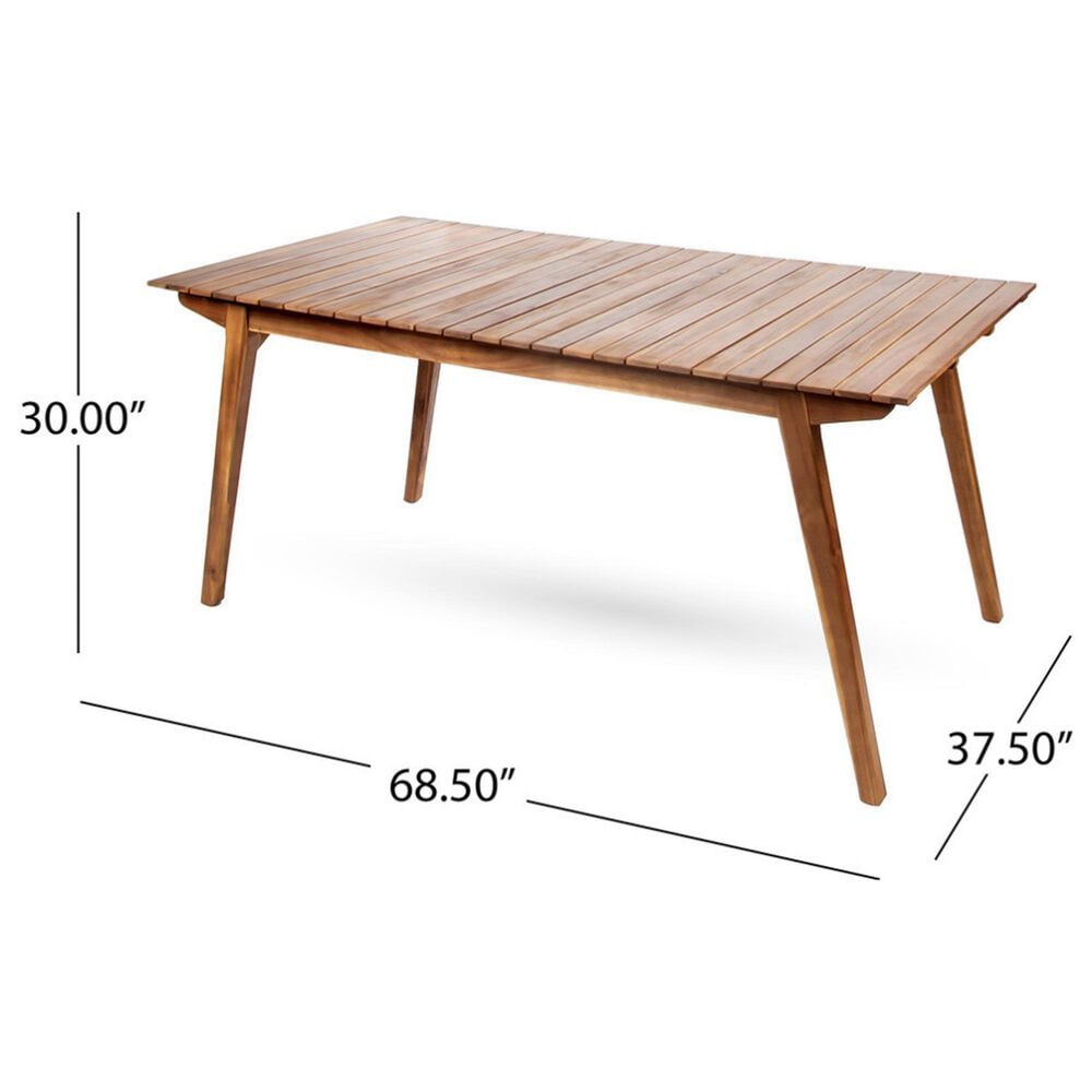 Hearth and Haven 7-Piece Outdoor Dining Set in Teak, , large