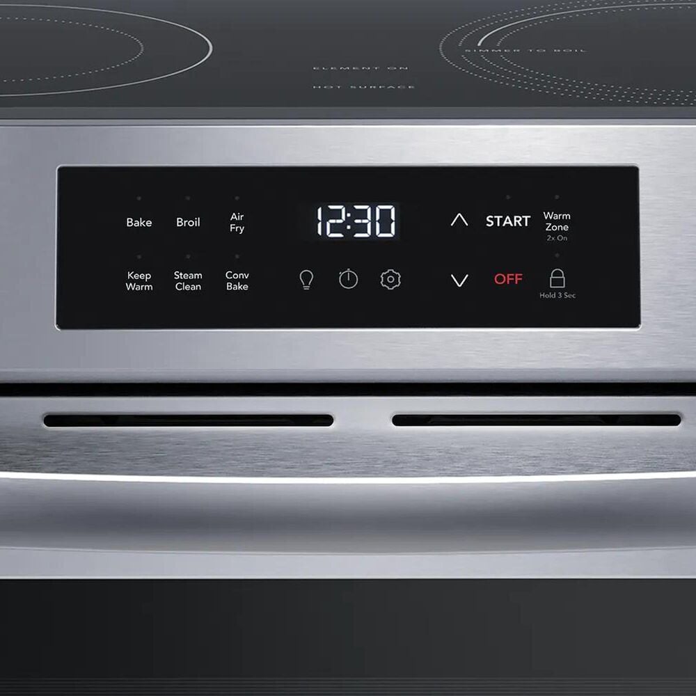 Frigidaire 30" Slide-In Front Control Electric Range with Air Fry in Stainless Steel, , large