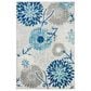 Safavieh Cabana CBN832F 3" x 5" Grey and Blue Indoor/Outdoor Area Performance Rug, , large