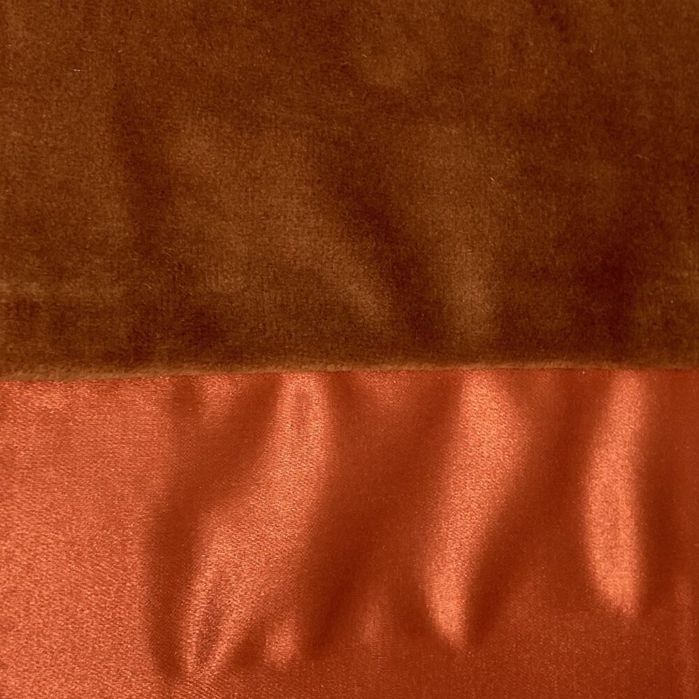 Ann Gish Duchess Velvet 22&quot; x 10&quot; Lumbar Throw Pillow in Spice, , large