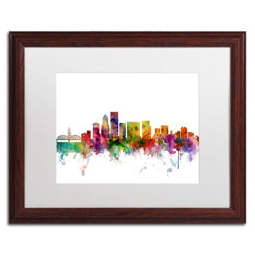 Timberlake Michael Tompsett "Portland Oregon Skyline" Matted Framed Art, , large