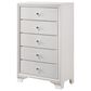 Crown Mark Lyssa 5-Drawer Chest in Frost, , large