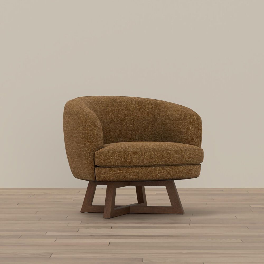 Golden Wave Furniture Moira Swivel Chair in Cocoa, , large