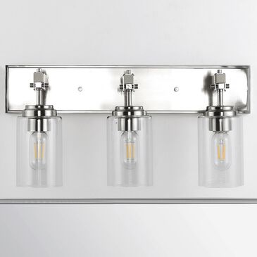 Safavieh Warley Wall Sconce in Nickel/Clear, , large