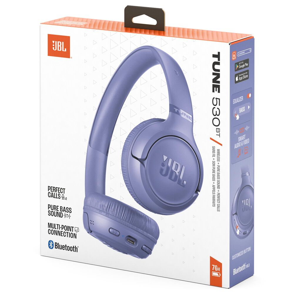 JBL Tune 530BT Wireless On-Ear Headphones in Digital Lavender, , large